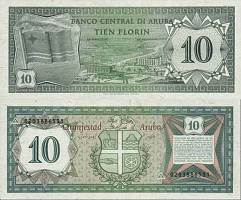 *10 Florin Aruba 1986 P2 UNC - Kliknutím na obrázok zatvorte -
